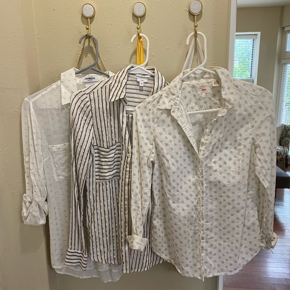 Levi’s & Express button up / dress shirts size S